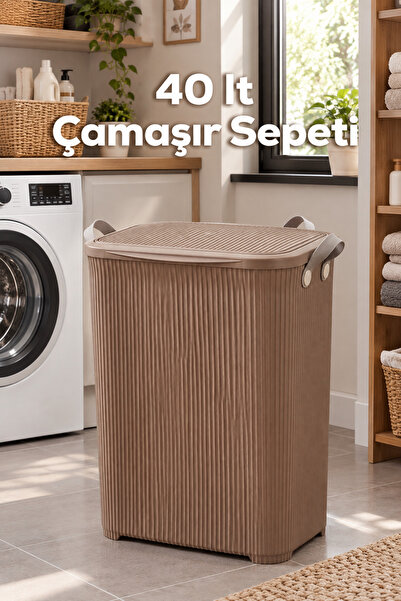 Citim Stil Kirli Çamaşır Sepeti 40 Litre 48x34,5x40 cm