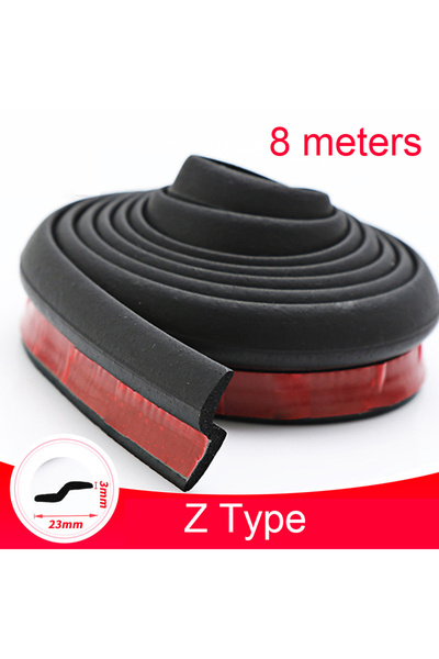 Choice Z type 8 meters Car Door Seal Strip Auto Rubber Door Sealing Strips Ca...