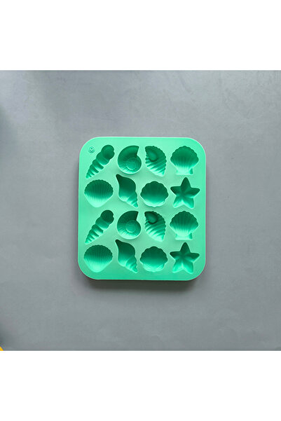 Choice 013green 16 cavity shell, conch, starfish and other shaped silicone mo...