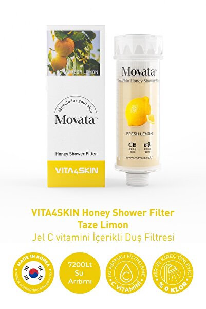 VITA4SKIN C Vitaminli ve Ballı Duş Filtresi - Taze Limon Kokulu