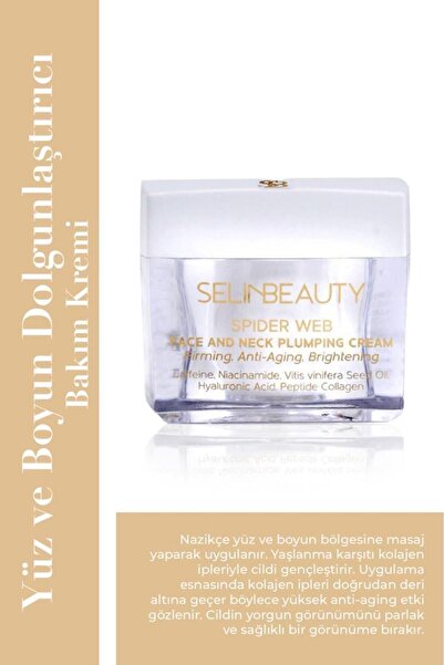 SELİNBEAUTY Spiderweb Face and Neck Plumping Cream 50 ml