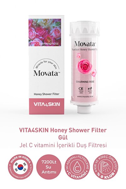 VITA4SKIN C Vitaminli ve Ballı Duş Filtresi - Gül Kokulu