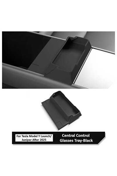 Choice1 Black For Tesla Model Y/YL Juniper 2025-26 Silicone Armrest Storage B...