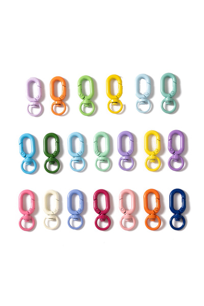 Choice MIX 5pcs Colorful Metal Lobster Claw Clasps Swivel Lanyards Trigger St...