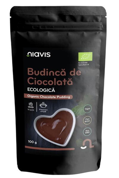 Niavis Budinca de Ciocolata fara Gluten Ecologica/Bio 100g