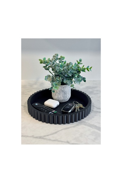 Lunera Accessories Dekoratif Sehpa Tepsisi Modern 3d Baskı Orta Sehpa Sunum T...