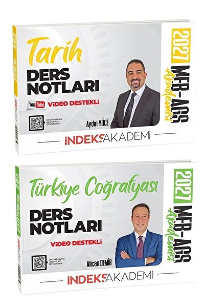 İndeks Akademi İndeks Akademi 2027 MEB-AGS Tarih + Türkiye Coğrafyası Ders No...