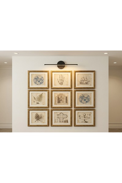 LİFE GLOBAL Eskitme 21x21 Çerçeve paspartulu yada paspartusuz çift kullanım 9...
