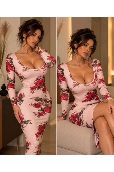 hipnoz butik kadın midi boy elbise