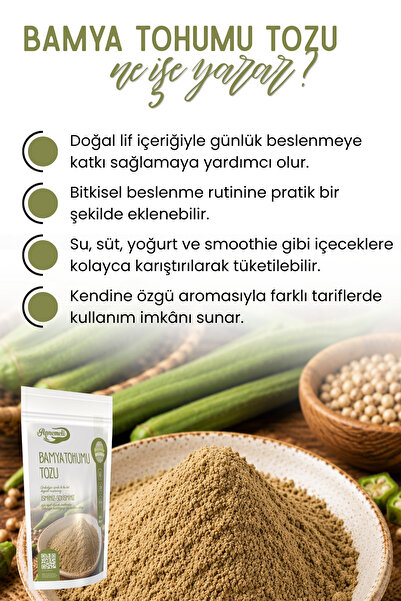 Annemeli 250 gr Toz Bamya Tohumu Taze Çekilmektedir