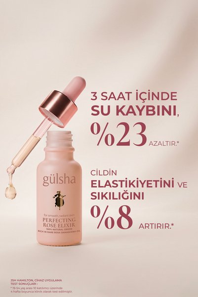 Gülsha Unique Rose Elixir - Face Oil & Serum 20 Ml, Moisturizing Face Serum, Skin Care Oil