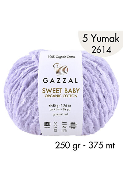 Gazzal Sweet Baby Organic Cotton 2614 - 5 Yumak 250 gr