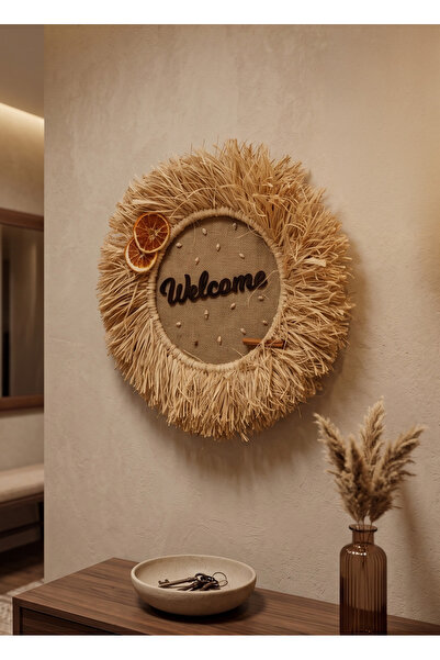 Maison Avf Welcome Hediyelik Rafya Kapı Duvar Süsü M085