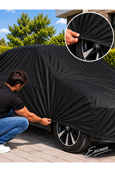 EnCover FORD Fiesta Uyumlu SİYAH Araba Çadırı Araba Brandası Su Geçirmez Oto Branda (2012-2018)