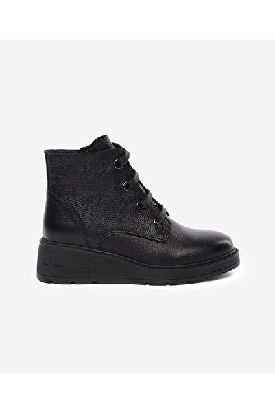 Greyder Kadın Siyah Hakiki Deri Comfort Bot 5K2FB35120