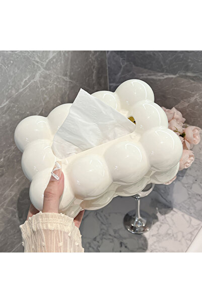 Choice WHITE High Aesthetic Tissue Box, Home Living Room, High-End Tissue Sto...