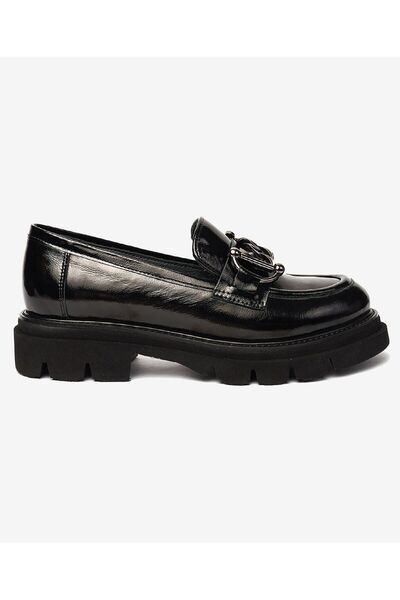 Greyder 72192 Zn Urban Deri Comfort Casual Oxford Kadın Ayakkabı SİYAH-RUGAN