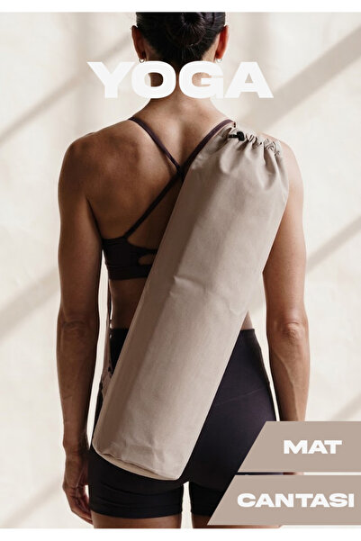 Moab Yoga Mat & Pilates Mat Carrying Bag, Linen-Cotton, 75X25 Cm, with Adjust...
