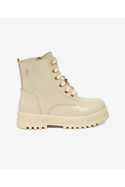 Greyder Çocuk Bej Hakiki Deri Military Bot 5K5ZB59626
