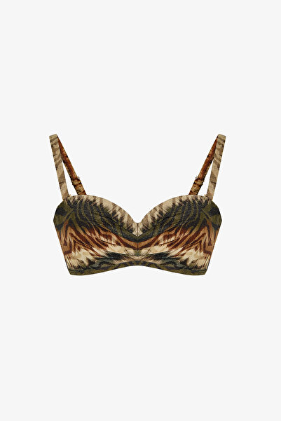 Penti Cesira Lotus Zebra Desenli Simli Bikini Üstü