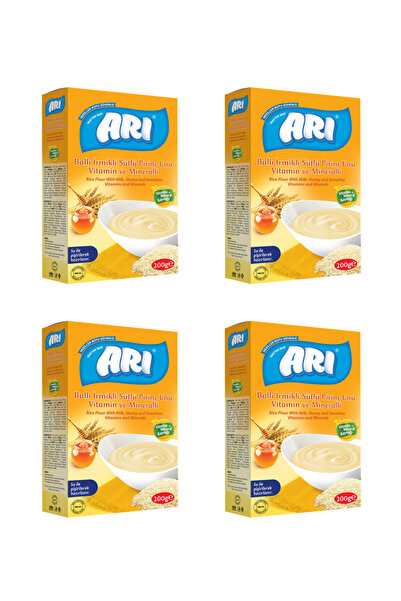 ARI Arı Sütlü Ballı Irmikli Kahvaltı Pirinç Unu 200 gr X 4 Adet
