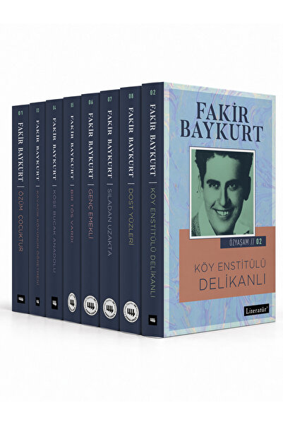 Literatür Yayıncılık Fakir Baykurt Özyaşam Öyküsü Seti-8 Kitap Takım