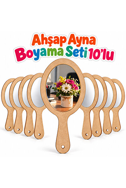 Ahşap Ayna Boyama Seti 10'lu