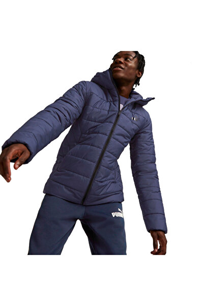 Puma ESS Hooded Padded Jacket Peacoat Erkek Mont