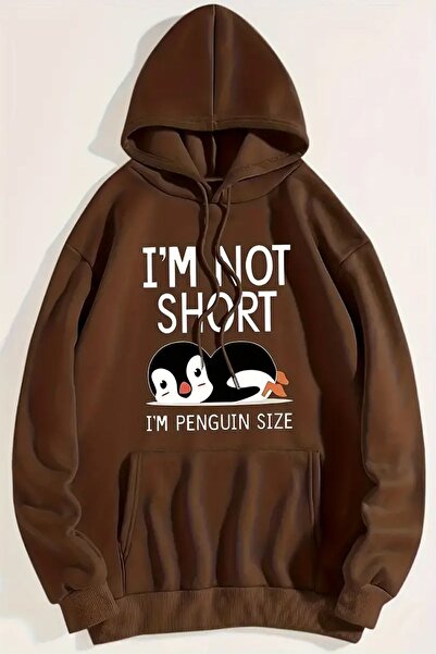 uyguntarz I'M Not Short Printed Unisex Oversize Sweatshirt
