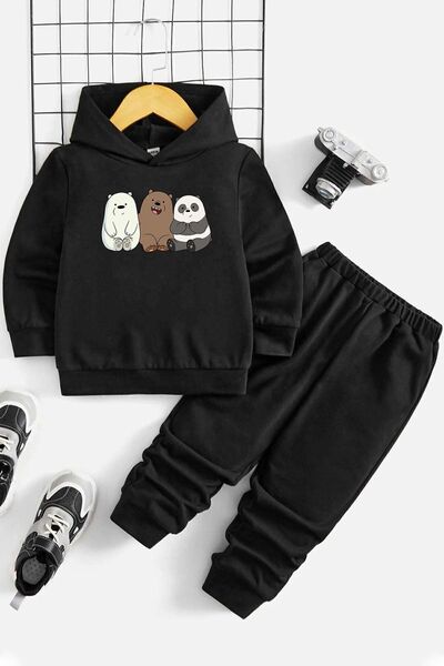 uyguntarz Children's Friendly Bears Tracksuit Set