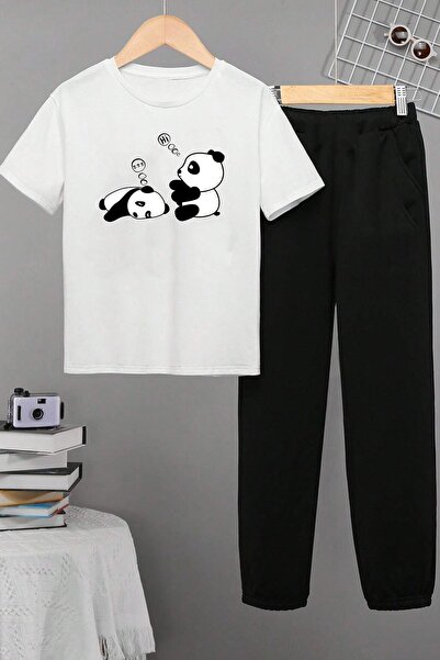 uyguntarz طقم بدلة رياضية للأطفال Sleep Panda - الجزء السفلي