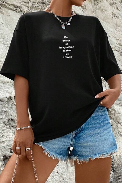 uyguntarz Unisex The Power Of Printed Design Tshirt