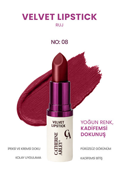 Catherine Arley VELVET LIPSTICK RUJ NO 08