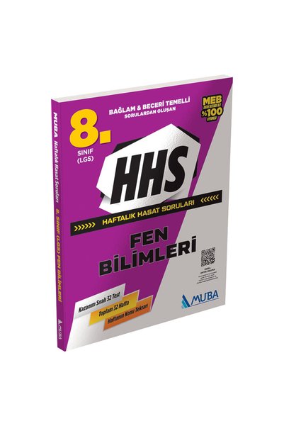 Muba Yayınları HHS8003 8.Sınıf Fen Bilimleri Haftalık Hasat Soruları (HHS)