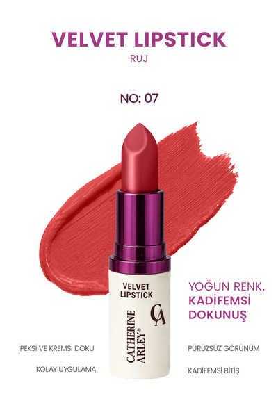 Catherine Arley VELVET LIPSTICK RUJ NO 07
