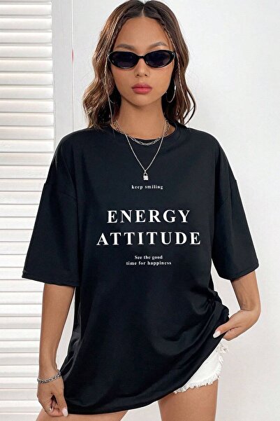 uyguntarz Unisex Energy Printed Design T-shirt