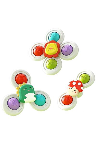 Choice1 3Pcs 3Pcs Cat Bathroom Toys, Fingertip Fun Spinning Top, Kitten Sucti...