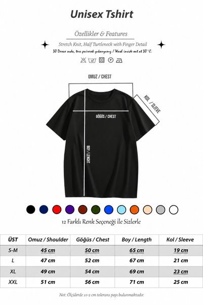 uyguntarz Unisex Van Gogh Baskılı Oversize Tshirt