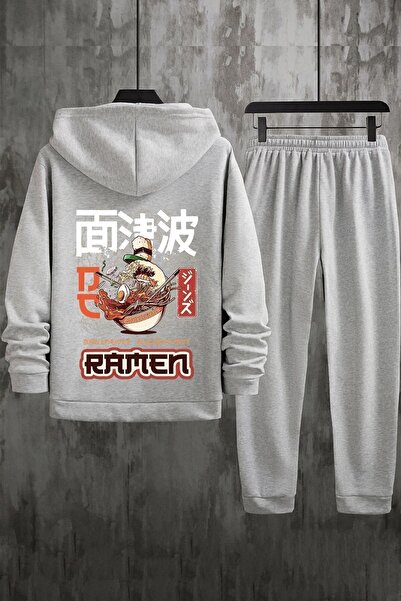 uyguntarz Unisex Ramen Printed Tracksuit Set