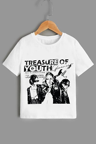 uyguntarz Kinder-T-Shirt aus Baumwolle mit Cartoon-Gesicht