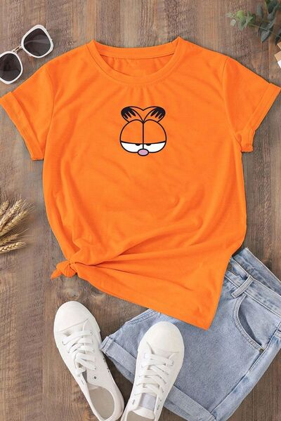 uyguntarz Unisex Garfield Baskılı T-shirt