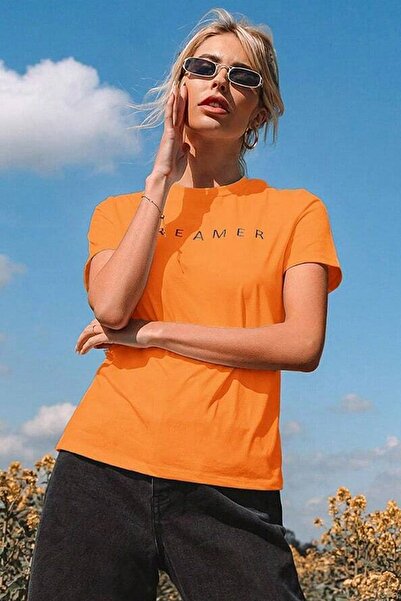 uyguntarz Unisex Dreamer Printed Oversize T-shirt