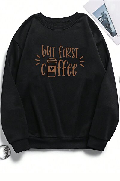 uyguntarz Unisex Cute Cat Printed Crew Neck Sweatshirt