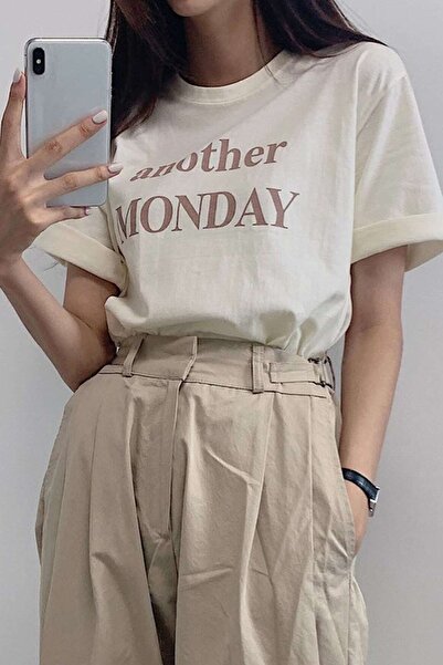 uyguntarz Unisex Another Monday Printed Oversize T-shirt