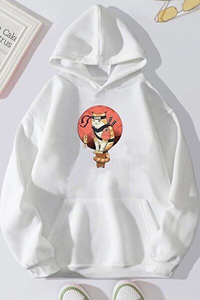 uyguntarz Unisex shinobi mačka Štampano dukserica