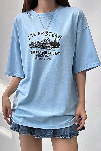 uyguntarz Unisex Age Of Steam Baskılı Tasarım Tshirt