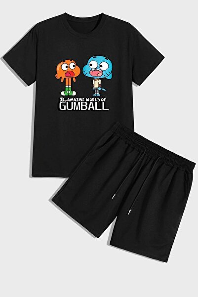 uyguntarz Baskı Şort Takım Unisex