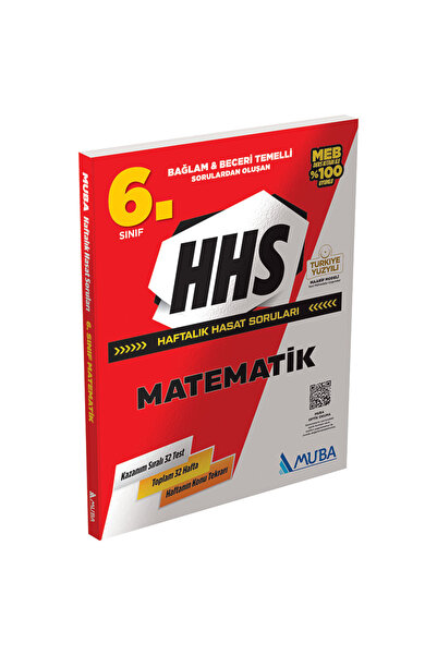Muba Yayınları HHS6001 - 6.Sınıf Matematik Haftalık Hasat Soruları (HHS)