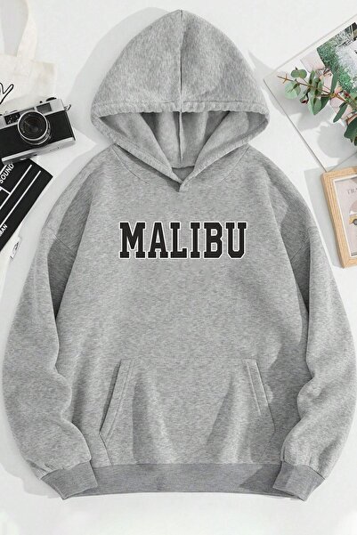uyguntarz Unisex Malibu Printed Oversize Sweatshirt
