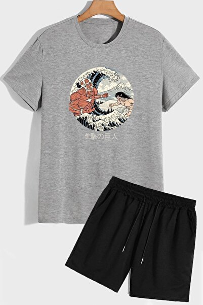 trendypassion Titan Shorts T-shirt Tracksuit Set